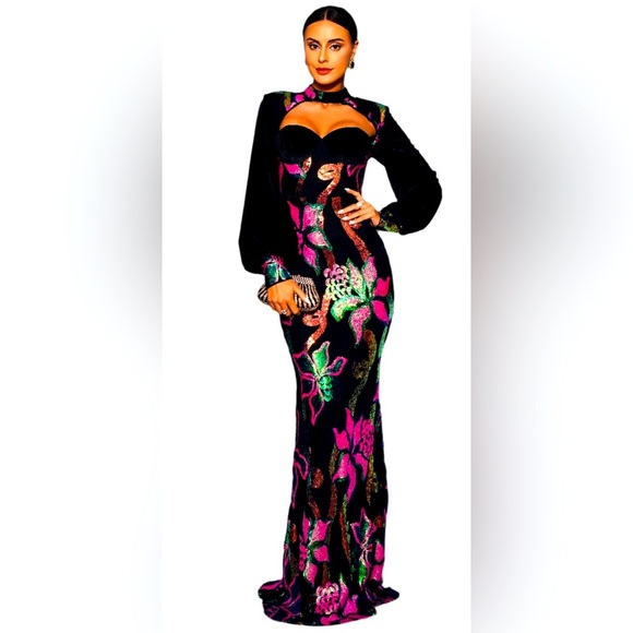 Miss Ord Dresses & Skirts - NWT Miss Ord Cutout Lantern Sleeve Mermaid Dress